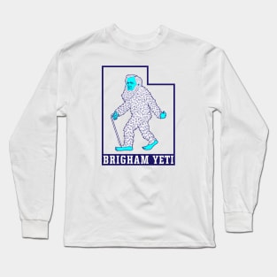 Brigham Yeti in Utah (Outline) Long Sleeve T-Shirt